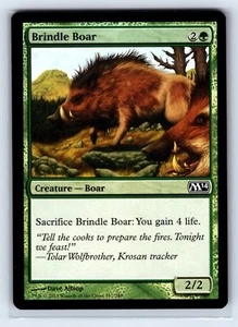 Brindle Boar - MTG - M14 - Green - NM - Foil - Picture 1 of 2