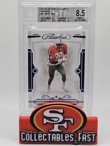 2022 Panini Flawless Collegiate Jerry Rice Sapphire #/20 BGS 8.5 - Picture 1 of 8