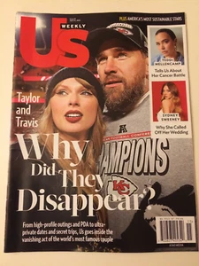 US Weekly Magazine~April 14, 2025~Taylor & Travis~Why did they disappear?~Swift - Foto 1 di 2