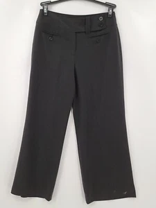 Larry Levine Pants Womens Size 4 Black Straight Mid Rise Polyester Stretch - Picture 1 of 8