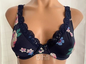 Aerie / HAPPY / Reggiseno - Bralette / Bordo in pizzo / Disegno floreale / Blu - Foto 1 di 2
