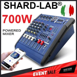 MIXER AMPLIFICATO DJ LIVE 700W BLUETOOTH 5 canali EFFETTI VOCE DSP USB pianobar - Imagen 1 de 6