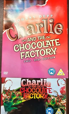 Charlie And The Chocolate Factory 2DVD Brown Box, 2005 Johnny Depp 1/NM! 2/MINT! - Image 1 of 4