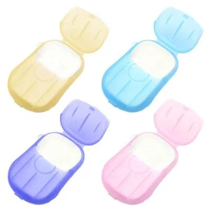 20pcs/Box Disposable Soap Papers Portable Travel Hand Washing Scented Slice - Picture 1 of 6