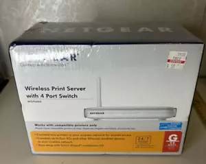 Netgear WGPS606 54 MBPS Wireless For 2 Printers Server 4 Port Switch NEW SEALED - Picture 1 of 8
