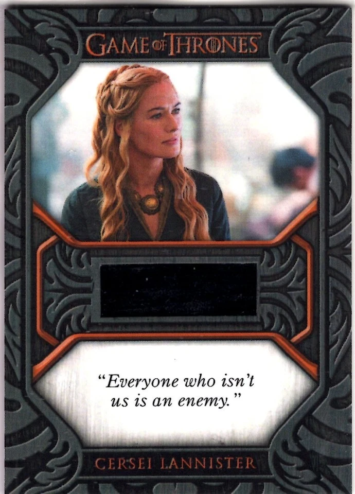 Juego de Tronos 2021 aniversario de hierro S2 Cersei Lannister material de disfraz reliquia Foto 1 de 1