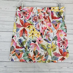 Rip Skirt Womens Wrap Skirt Sz Large Pink Green Floral - Picture 1 of 4