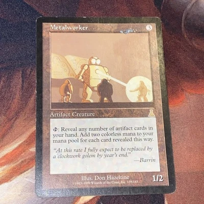 Metalworker X1 Mtg Urza’s Destiny Hp/Damaged Sleeve Playable - Image 1 of 4