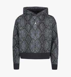 Nike Girls Hoodie Fleece Lined - Jordan Jumpman Grey/Black Size XL NWT - Picture 1 of 14