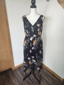 Adrianna Papell Embroidered Floral High Low Formal Dress - Picture 1 of 7