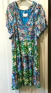 ANTHROPOLOGIE floral tier smock dress Size XL New without tags Weddings Races - Picture 1 of 3