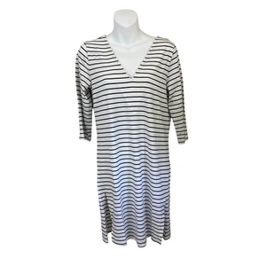 Universal Standard Striped v neck dress USLG1281-205 Size 4XS US 0 New - Picture 1 of 6