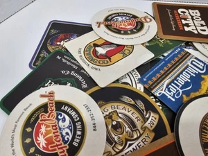 Lot Of 30 Craft Beer Brewery Coasters Founders Belching Beaver Lost Duck - Picture 1 of 5