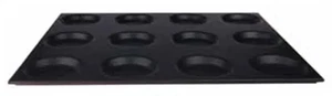 Gastronorm Antihaft Backblech mit 12 Formen Durchmesser 12,5 cm.53x65 h.cm.2 - Bild 1 von 1
