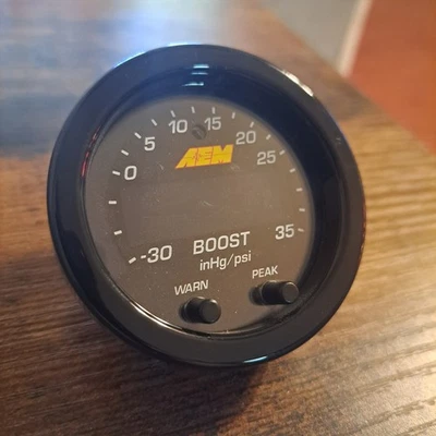 AEM 35 0306 XSeries Boost Gauge ONLY NO CABLES Foto 1 de 3