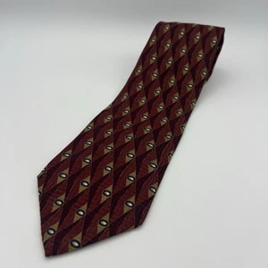 Silk Tie by BILL BLASS BLACK LABEL Vintage Abstract Design 57" x 4" Exceptional - Picture 1 of 9