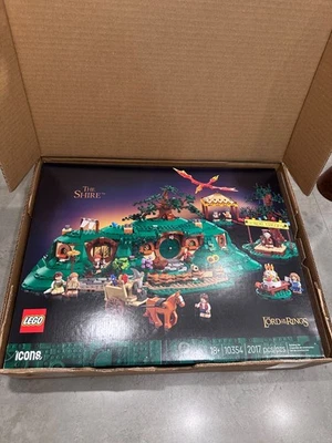 Empty Box Only (No LEGO Bricks) LEGO Icons Lord of the Rings 10354 The Shire - Image 1 of 4