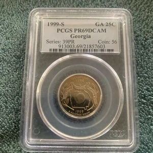 1999-S Georgia Statehood Silver Quarter PCGS PR69DCAM Series 39PR coin56 - Picture 1 of 5