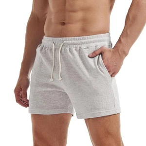 Mens Sweat Workout Shorts 5 Inch Inseam Casual Athletic Jogger Short Shorts f... - Picture 1 of 7
