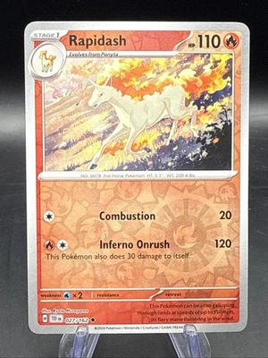 Rapidash 027/162 SV05: Temporal Forces Reverse Holo - Image 1 of 2