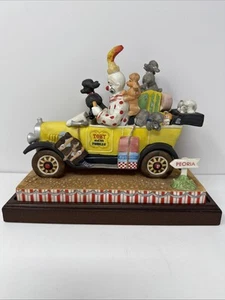 1985 Ron Lee Clown Toby & Poodles Porcelain Figurine. “will It Play In Peoria” - Picture 1 of 8