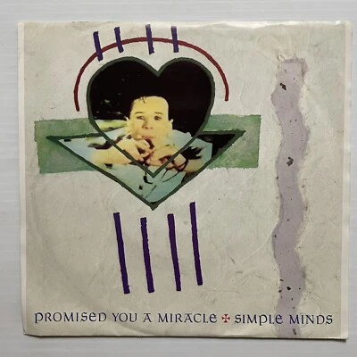 Simple Minds Promised You A Miracle Vinyl Record 7” 45 RPM VS 488 Virgin 1981 - Image 1 of 4