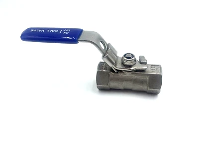 1/4" NPT Ball Valve 316 Stainless Steel  1-Piece 1000 WOG 1PC RP-025 - Image 1 of 4