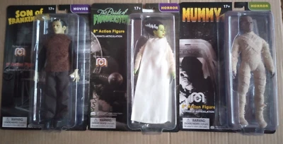 Mego Monsters MIP可动人偶套装 Mummy Son Of Frankenstein Bride 通用 — 第 1/4 张图片