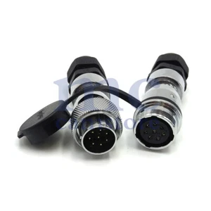 WS20 10A 8Pin Waterproof Bulkhead Connector,Industrial Electrical Connector Plug - Picture 1 of 7