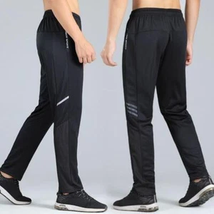 Pantalones Deportivos Largos Para Hombres Chándal De Correr Culturismo Gym - Picture 1 of 36