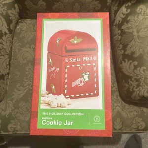 Martha Stewart Holiday Collection Letters To Santa Cookie Jar Mailbox Christmas - Picture 1 of 9