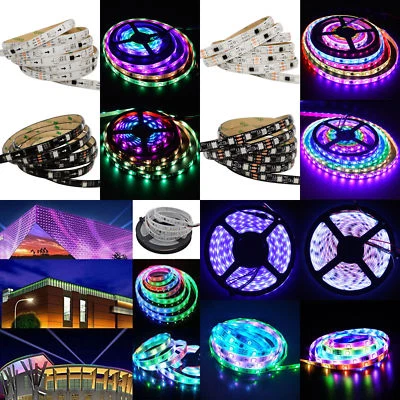 WS2811 IP60/65/67 LED lamp with 5M RGB fantasy color 5050 SMD 150/300LEDs DC12V - Image 1 of 4