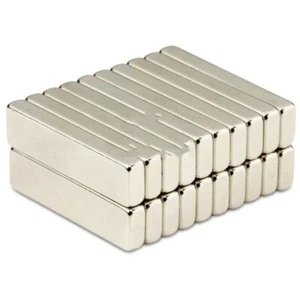 Neodym Magnet 40 x 10 x 5 mm Supermagnete hohe Haftkraft Quadermagnet 100 Stück - Bild 1 von 2