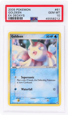 2005 Pokemon Ex Deoxys Goldeen #61 PSA 10 - Image 1 of 2