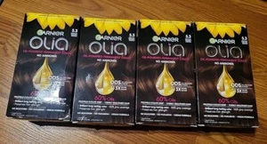 (4) Garnier Olia Oil-Powered Permanent Color - 5.3 Medium Golden Brown - Picture 1 of 3