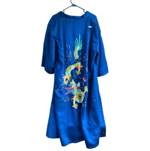 Traditional Embroidered Kimono Silk Robe from Hong Kong #472 - Picture 1 of 5