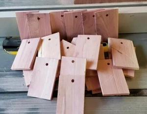 24 CEDAR WOOD BLOCKS CHEMICAL FREE BUG REPELLENT MOTH BALLS. Made in America. - Picture 1 of 4
