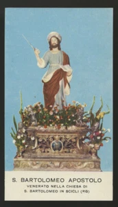 santino-holy card"S.BARTOLOMEO AP.-SCICLI - Picture 1 of 1