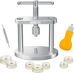 Juego de herramientas de prensa de reloj JOREST, cierre de estuche trasero para cerrar la cubierta, reloj Batte - Imagen 1 de 12