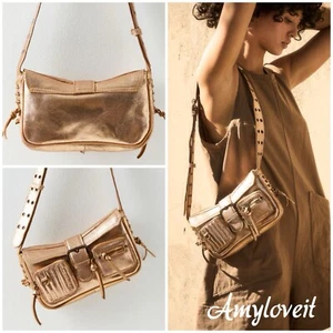 Free People High Speed Umhängetasche Champagner Neu mit Etikett - Bild 1 von 6