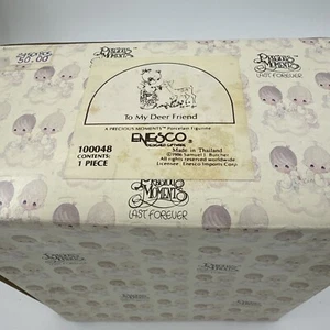 Precious Moments 100048 “To My Deer Friend” 100048 Retired 1986 New In Box - Picture 1 of 5