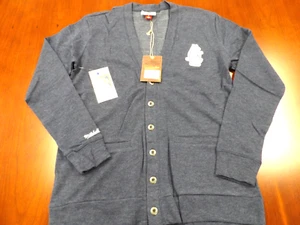 NWT MITCHELL & NESS MLB CHICAGO CUBS NAVY BLUE CARDIGAN SWEATER SIZE S - Picture 1 of 4