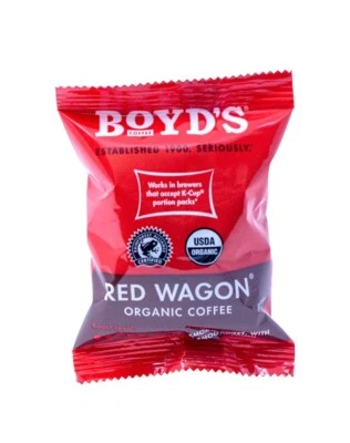 Boyd's Single Serve Coffee, 80 Compostable Single Pods (Red Wagon)