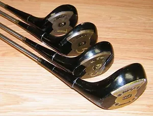 LOT of (4) Walter Hagen Onyx Golf Club Drivers w/ Steel Shafts & Grips **READ** - Picture 1 of 10