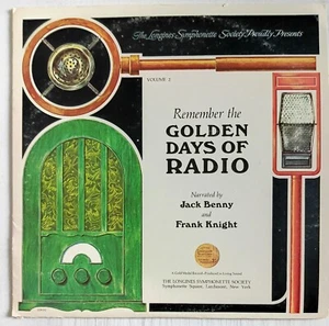 The Golden Days Of Radio Volume 2 Narrated by Jack Benny Vinyl LP Record Album - Picture 1 of 8