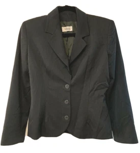 Missoni Donna Blazer Women Size 8 Black Wool Classic Jacket Vintage Made Italy - Picture 1 of 12