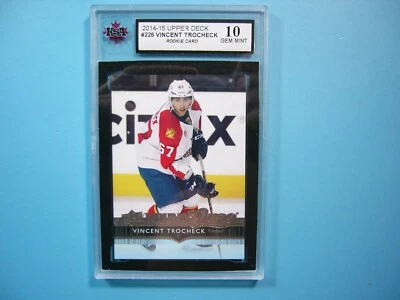 2014/15 UPPER DECK YOUNG GUNS HOCKEY CARD #226 VINCENT TROCHECK ROOKIE RC KSA 10 - Image 1 of 2