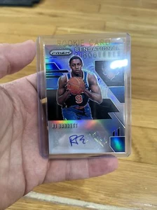 Tarjeta de baloncesto Panini Prizm 2019 Rj Barrett plateada automática novato Gem Knicks lo último - Imagen 1 de 5