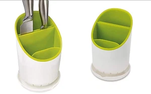 Soporte de almacenamiento de cubiertos Escurridor de cubiertos Contenedor Estante de secado Vajilla antideslizante - Imagen 1 de 3