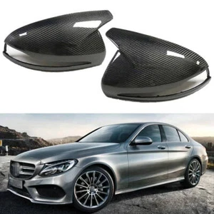 2X Carbon-Optik Spiegelkappe Gehäuse Für Benz C S E-Klasse W205 W222 W213 W238 - Picture 1 of 8